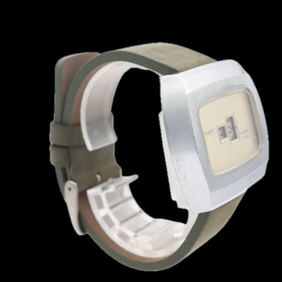 Vintage Sears Men's Jump Hour Digital Mechanical Wristwatch EB 8800 Swiss - Picture 2 of 5